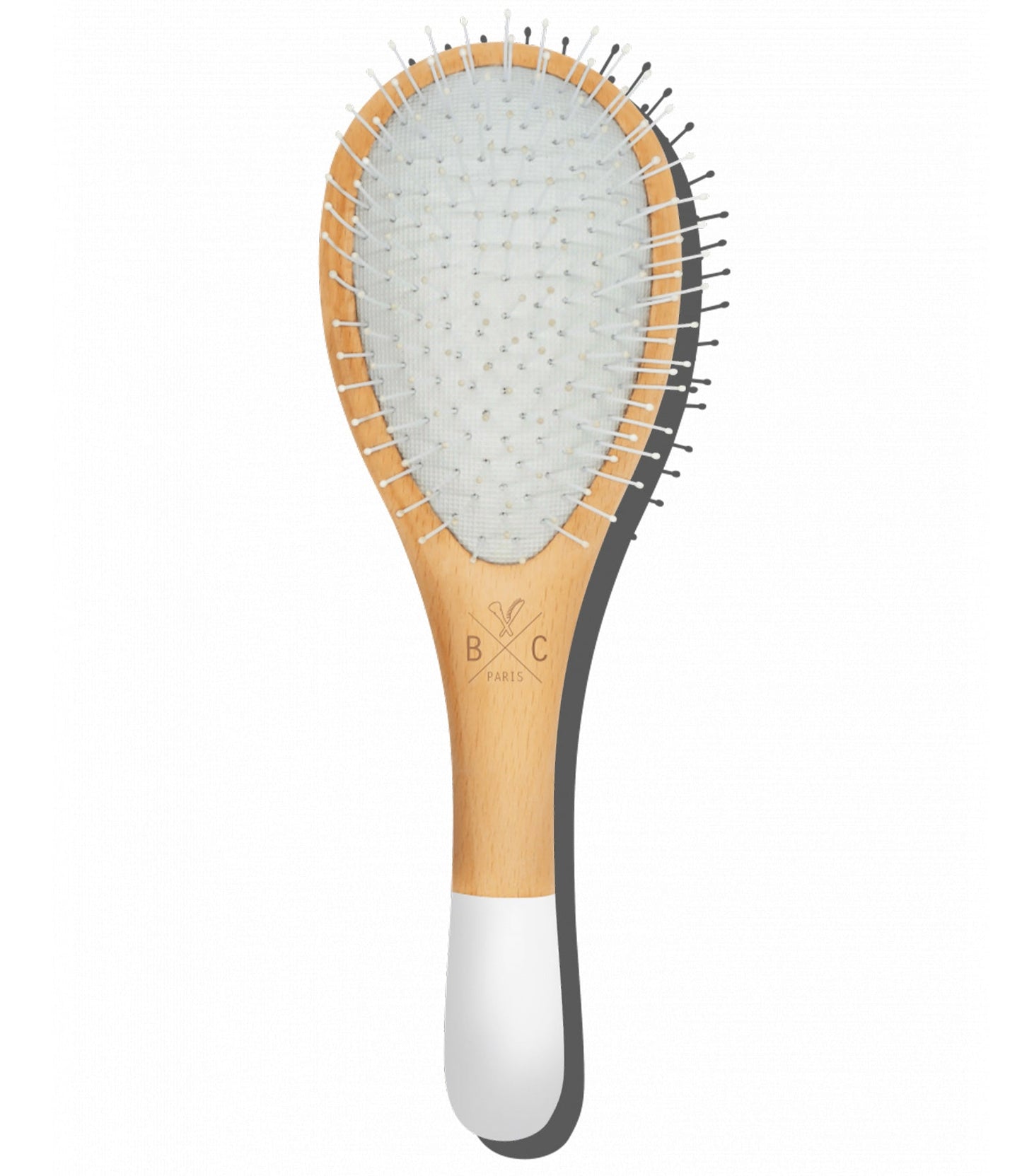 001 Wooden Detangling Hair Brush with Nylon bristles