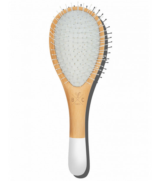 020 Small Wooden Detangling Hair Brush with Nylon bristles