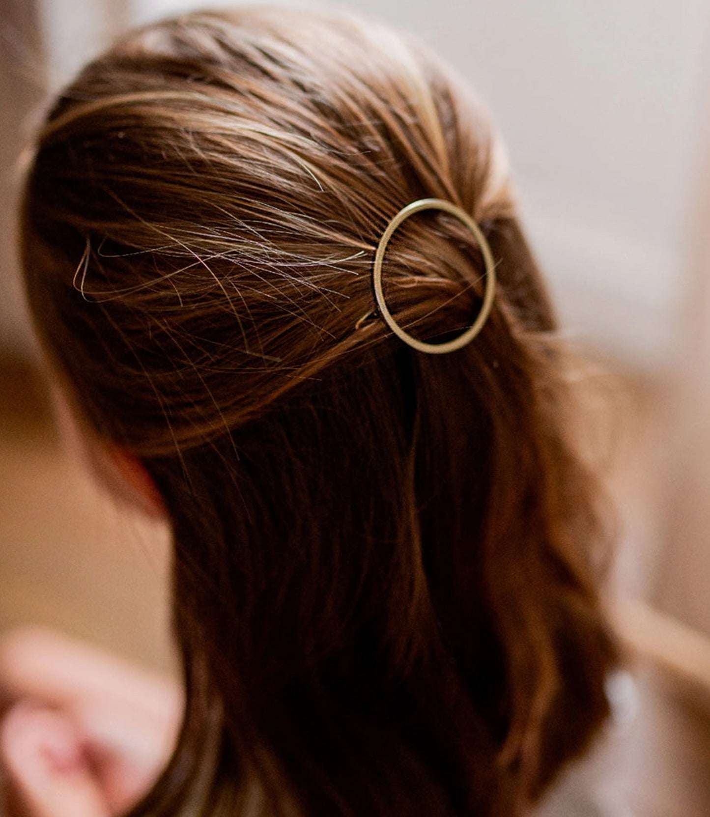 415 Barrette Metal Round - Emma