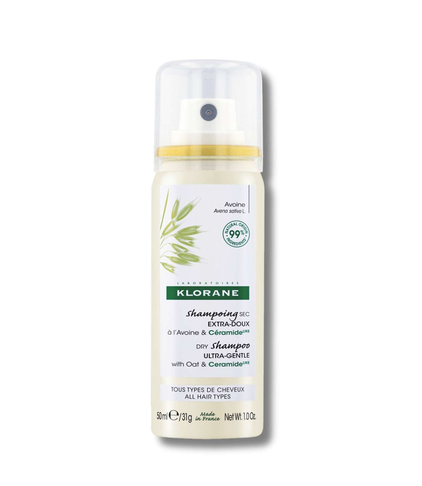 KLORANE Dry Shampoo with Oat & Ceramide 50ml - GWP